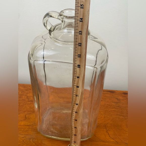 Vintage BRIGHT’S antique bottle with handle || Vintage glass bottle || antique - Picture 13 of 13